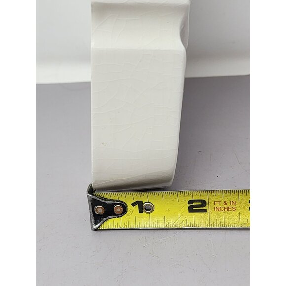 Vintage White Ceramic Ashtray With Blue Sword & Star Design - Picture 10 of 10